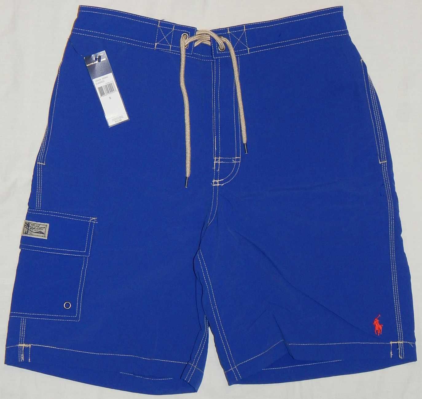 Sort de baie Ralph Lauren, albastru, original, nou cu eticheta, L