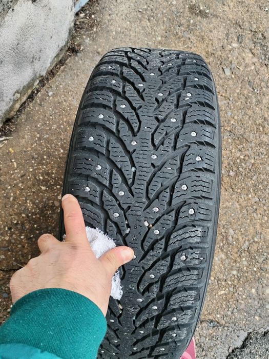 Jante Aluminiu 5x112 R17 66,5 Audi A6 C7+Anvelope Iarnă 225 55 R17