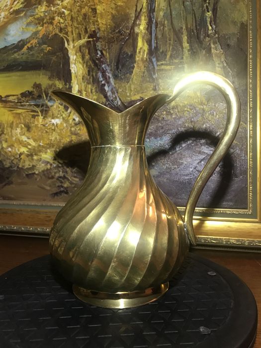 Ulcior vintage(India) din alama, model deosebit, de 1L