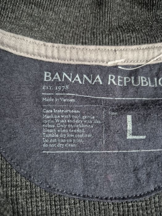 Bluză Banana Republic Premium, half-zip cu guler înalt - Bărbații - L