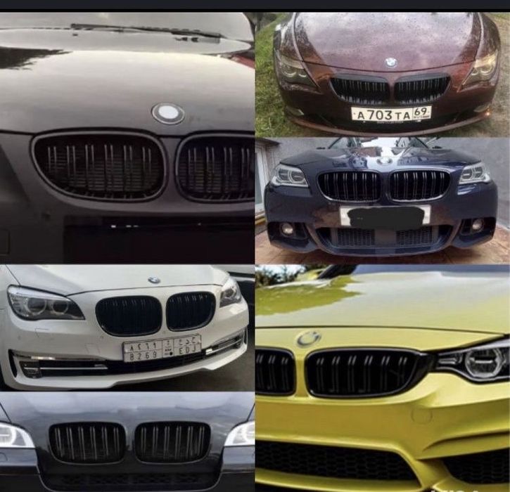 Grile Nari Duble M sport Negru Lucios BMW majoritatea modelelor