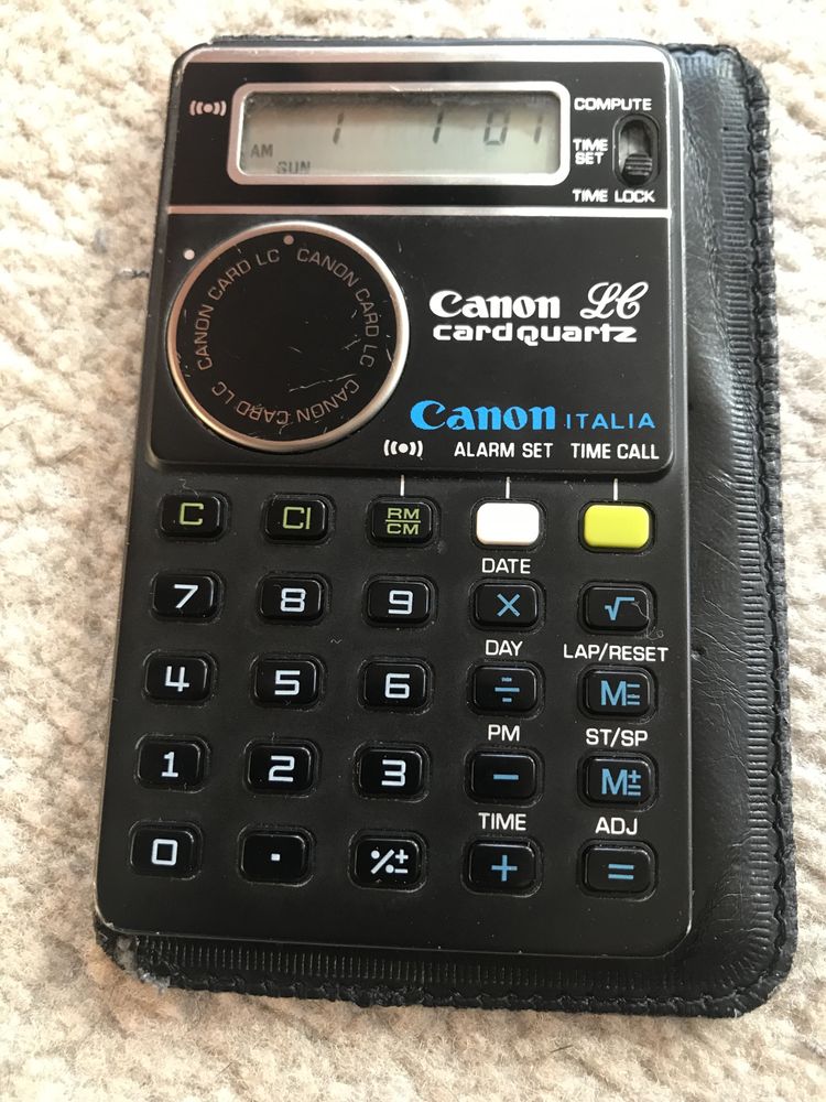 Calculator vechi Canon card quartz alarm
