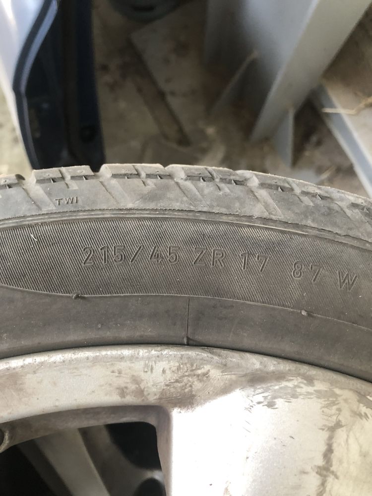 Roti VW R17 cu jante de aluminiu