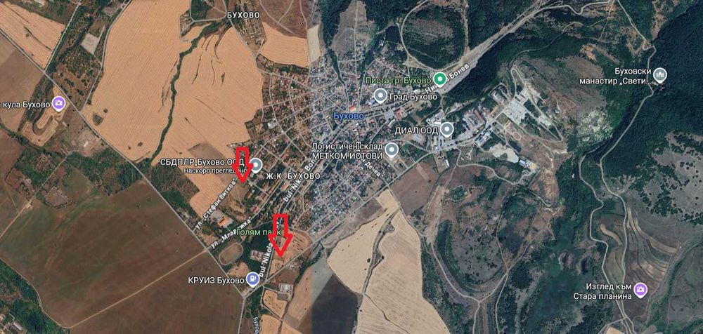 Парцели за продажба в гр.Бухово
