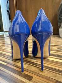 Le Silla pantofi piele EVA 120 mm Persia blue patent leather pump