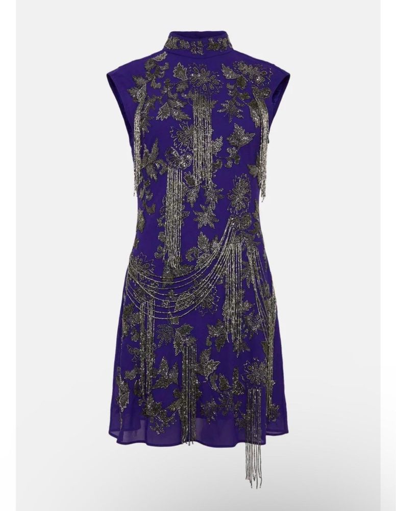 Rochie bijuterie Karen Millen gen Asos cu franjuri