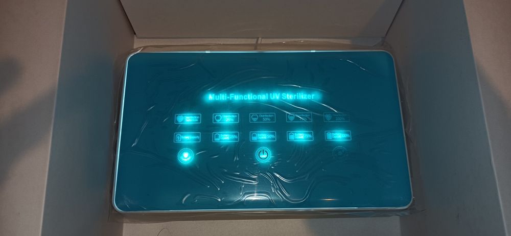 sterilizator uv albastru-alb