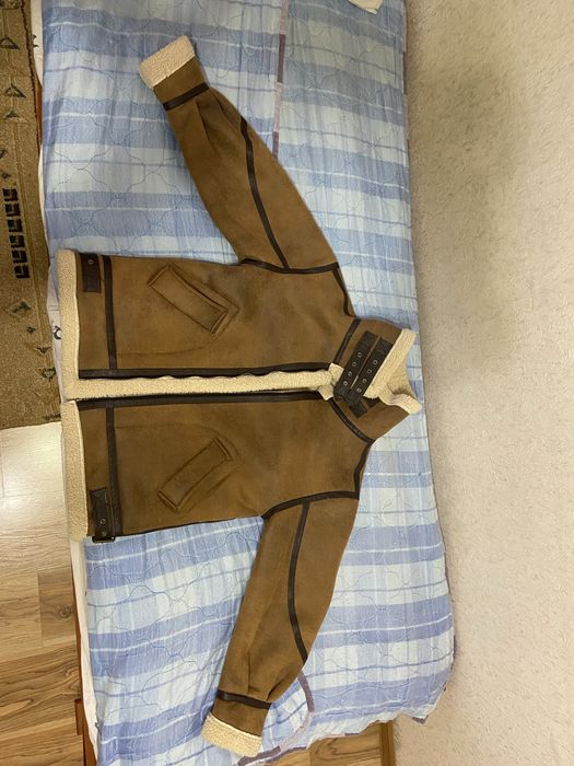 Дубленка, коричневая