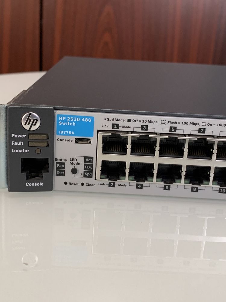 3-Switch HPE Aruba j9775a, 2-Fortinet FG-100D