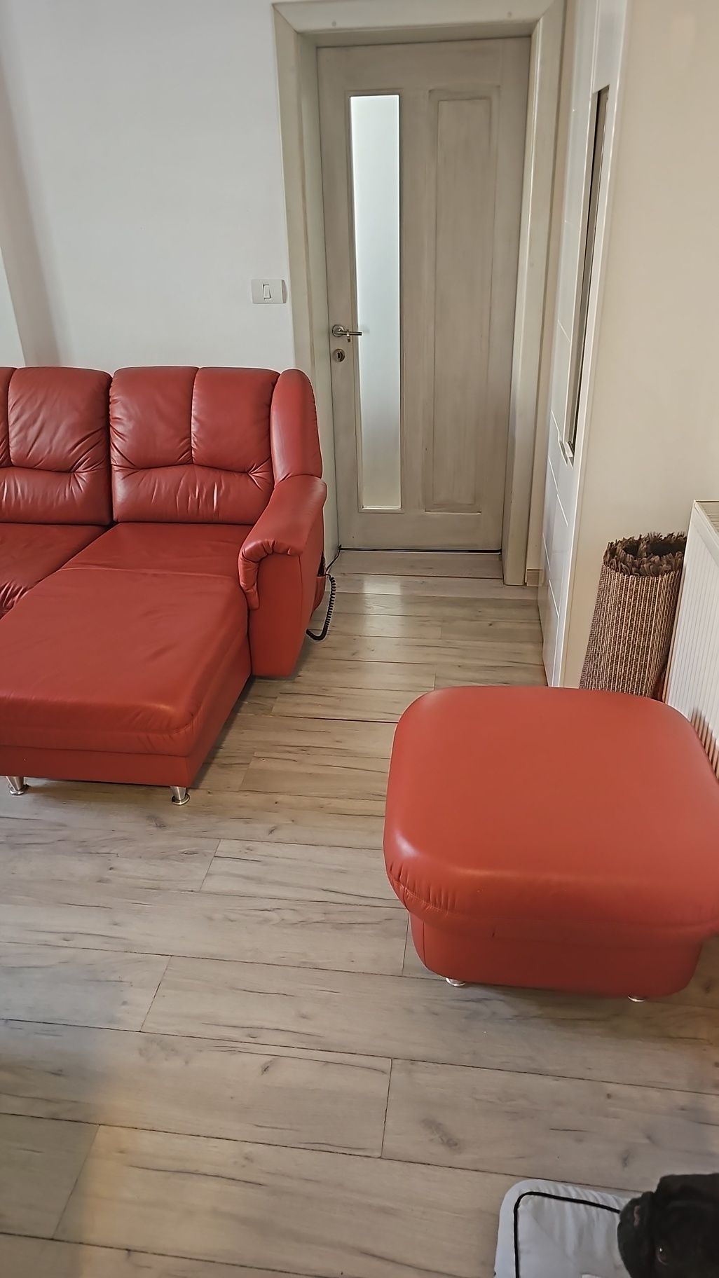 Canapea extensibilă piele naturală