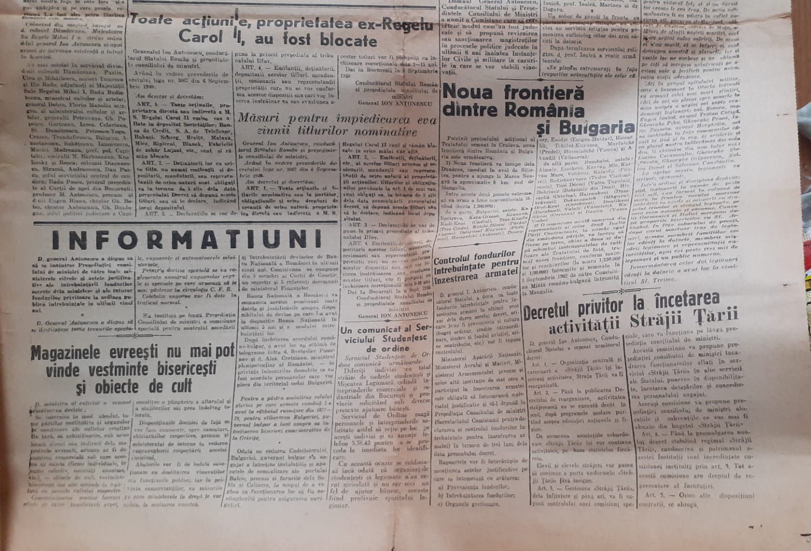 Ziar de colecție nu trimit în țară predare personală de prefer în cent