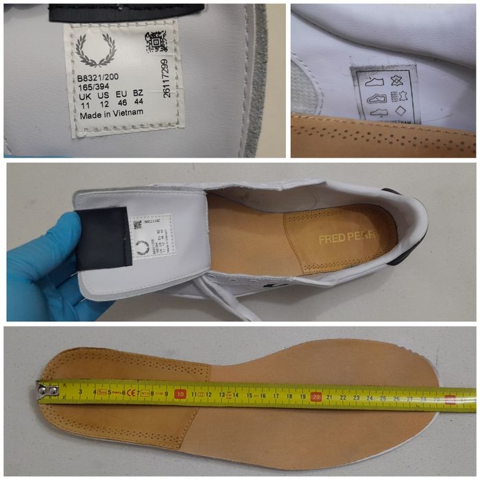 Pantofi sport casual trendy FRED PERRY, model Nou piele naturală Nr 46