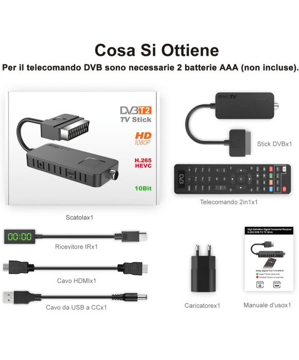 Decodor DVB-T2 Digital Terrestrial