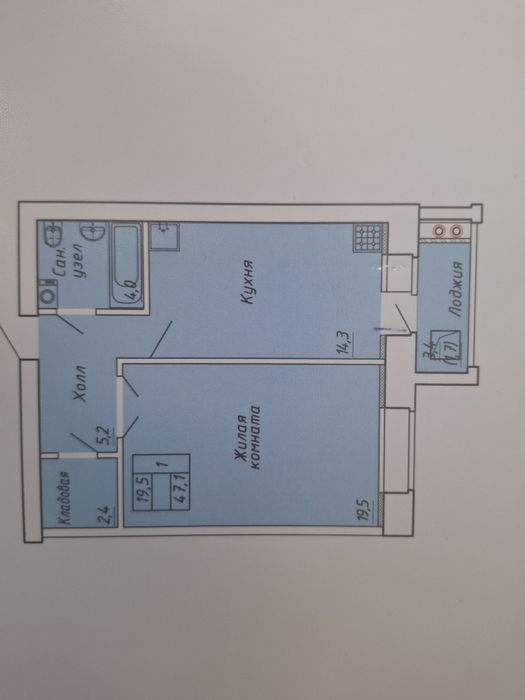 Продам 1 комн квартиру в мкр Женис