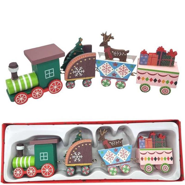 Дървено коледно влакче,различни видове