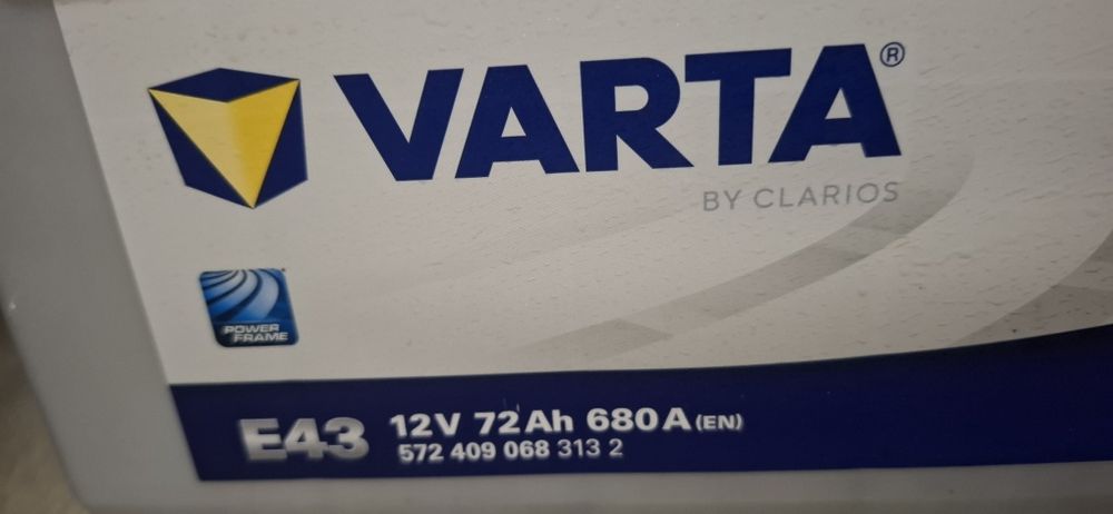 Baterie auto Varta Blue Dynamic E43 – 12V 72Ah 680A – NOUĂ, NEFOLOSITĂ