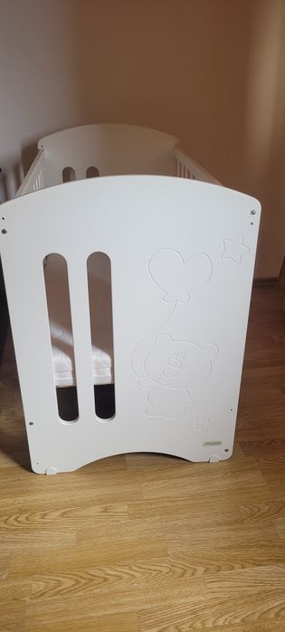 Pătuț bebe Micuna + saltea 60/120 cm  + apărători pătuț