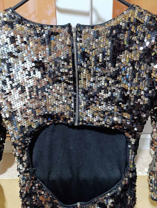 Rochie scurta eleganta cu paiete