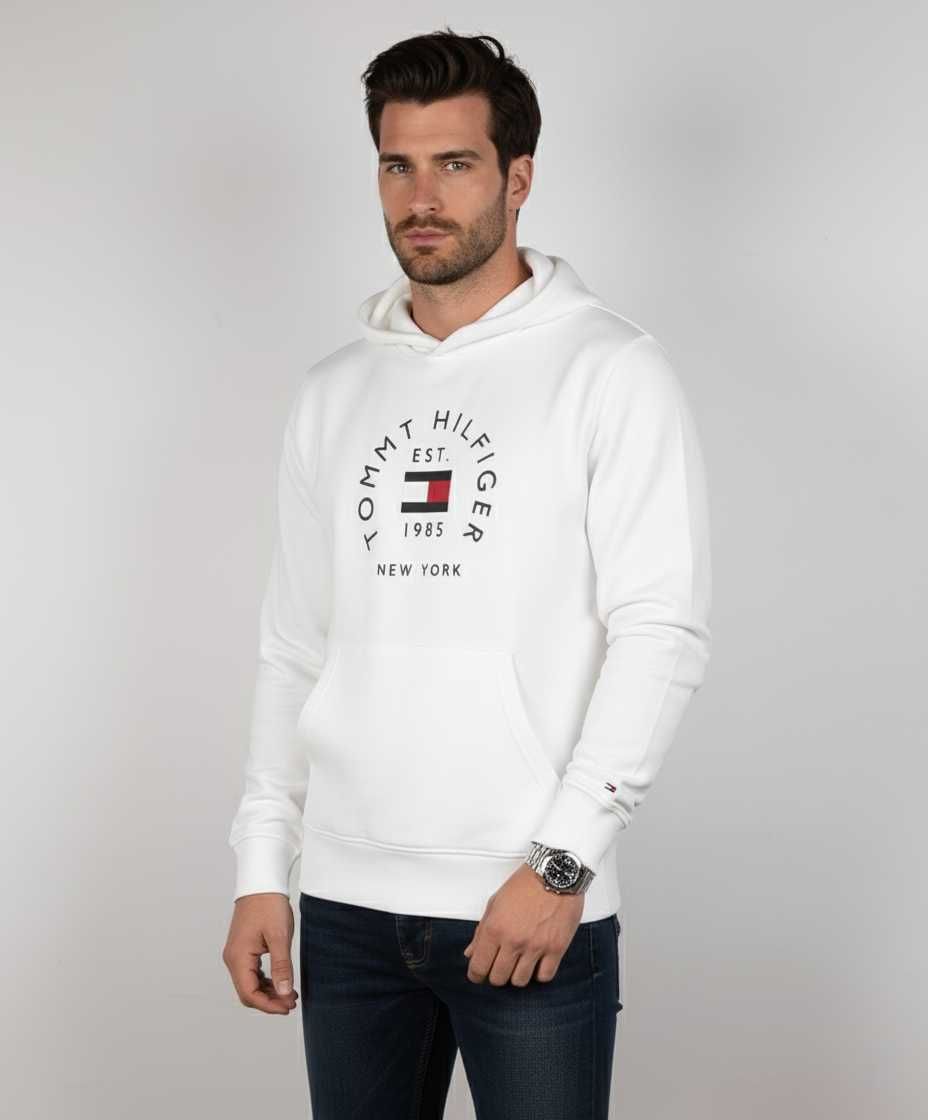Tommy Hilfiger Flag Arch Hoodie - Оригинален мъжки суитшърт размер М