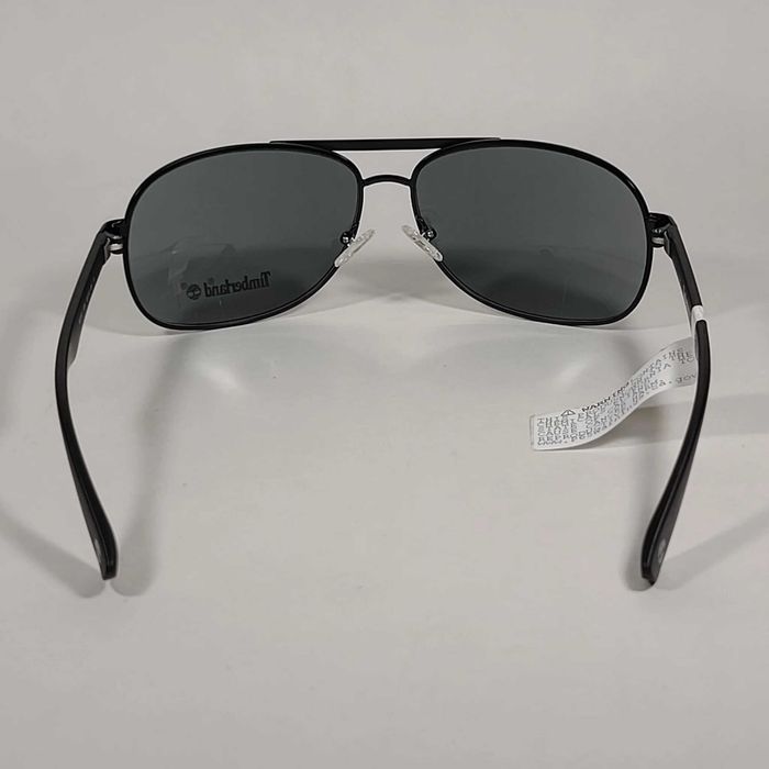 Ochelari de soare Timberland Aviator Matte Black - Green Lens TB7151