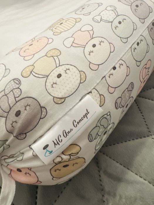 Set lenjerie PREMIUM pătuț fetițe – 6 piese, bumbac 100%, 60×120