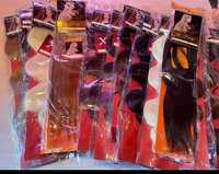 Afro hair cu clips colorate