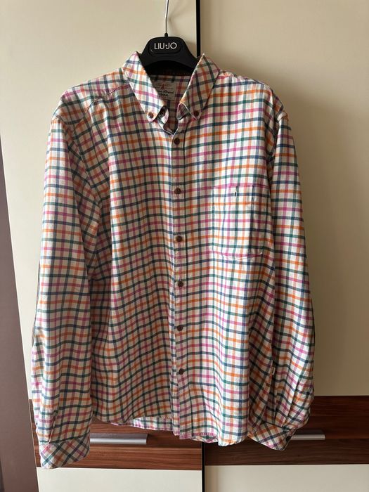 BARBOUR риза каре Л размер