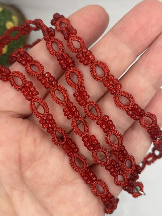 Синджирче за очила Ръчно изплетени Метален конец и стъклени мъниста