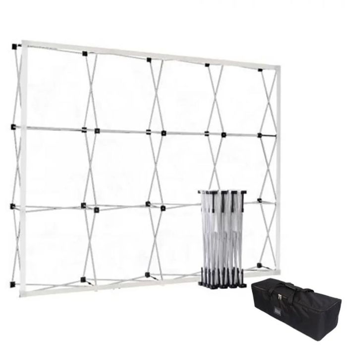 складной стенд с баннерной тканью, переносной выставочный фон