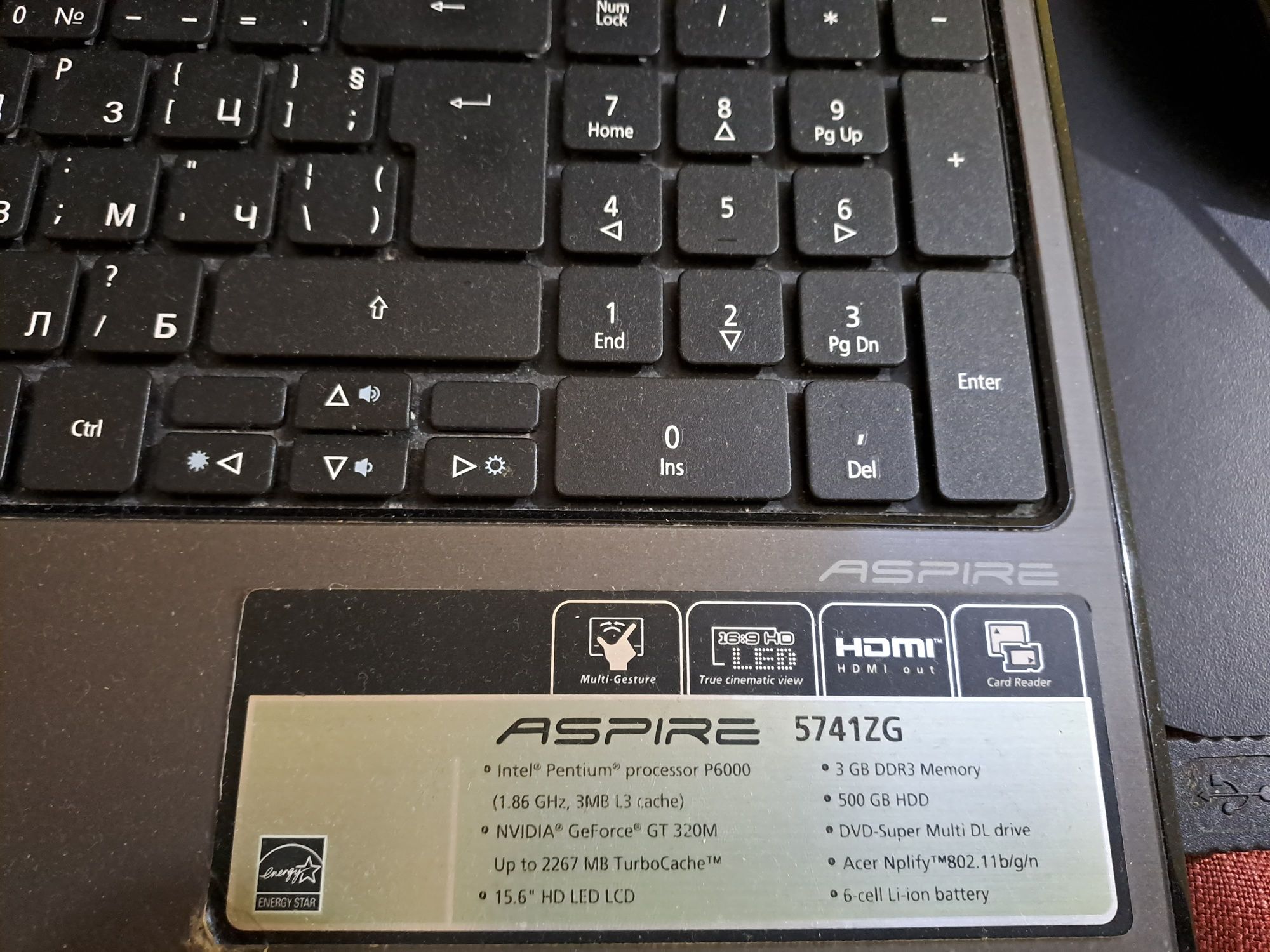 Aspire 5741ZG лаптоп