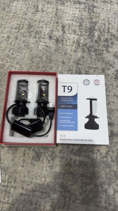 LED T9 H4 — 8000 Lm, новая