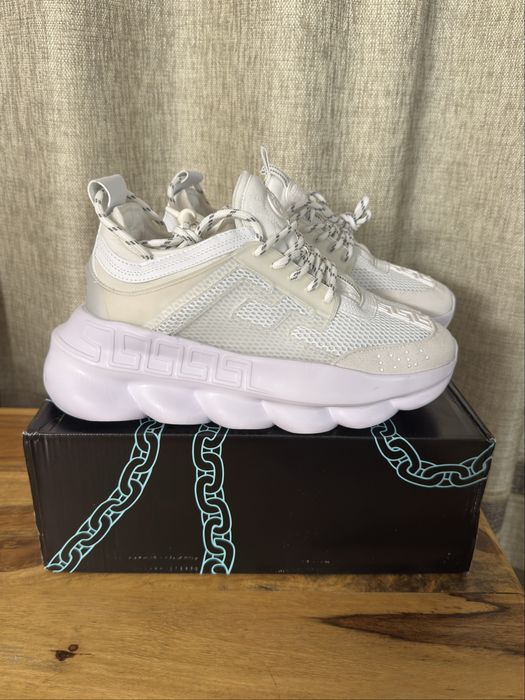 Versace Chain Reaction Albi / Marimea 43 - Calitate Premium