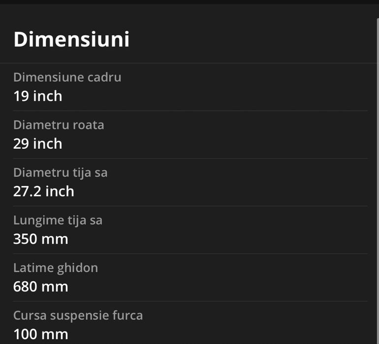Bicicleta  KROSS Hexagon 7.0, roti 29 marime M (nu cube merida focus)
