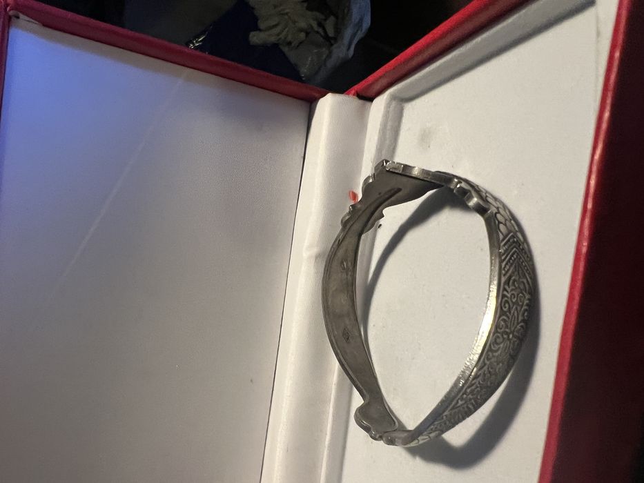 Bratara Vintage Peckham Seamless placata Cu argint,2 capete rotative