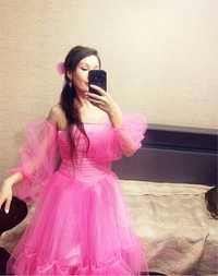Платье вечерний розовый