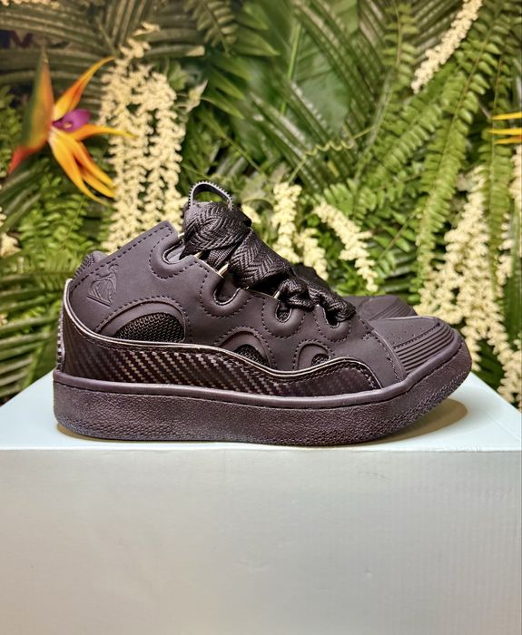 Lanvin Curb Suede Black