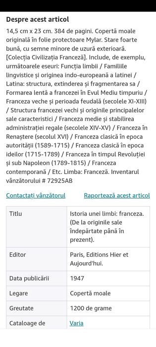 1.Histoire d'une langue : le francais : Marcel Cohen
