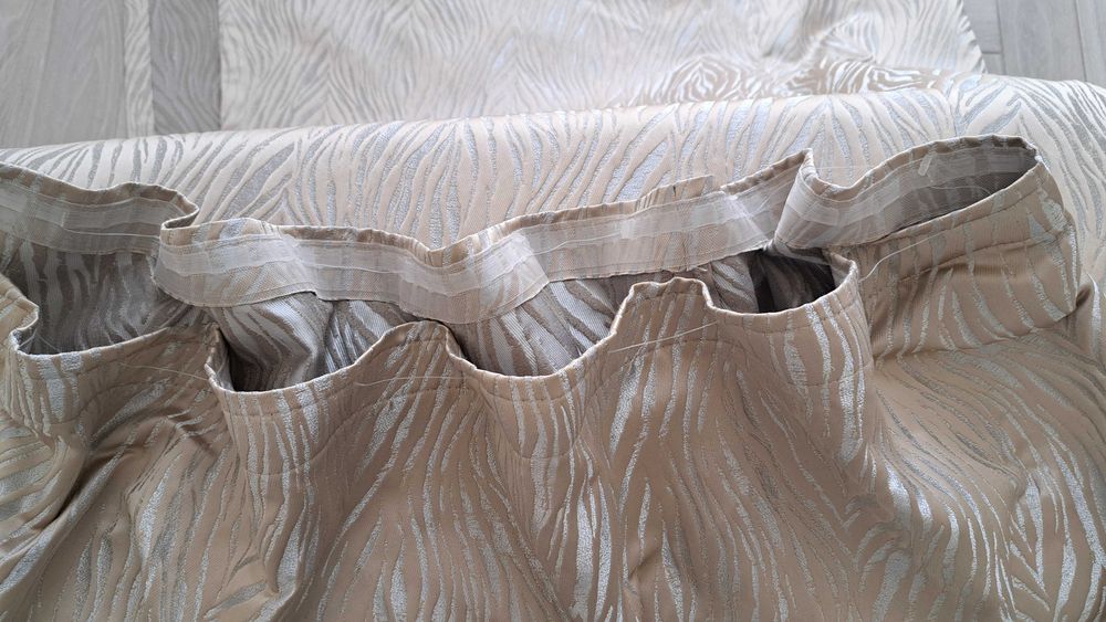 Draperie jacard din doua bucati - model elegant, ca noi