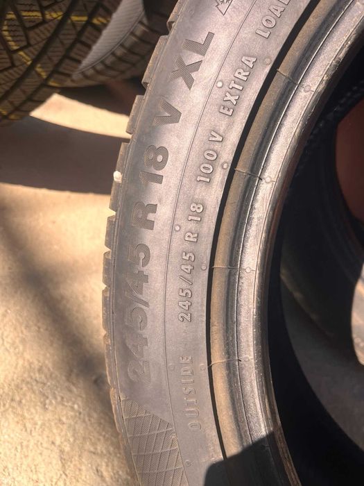 Зимни Гуми 245/45 R18 Continental Wintercontact TS850P / Dot 4019/ 8мм