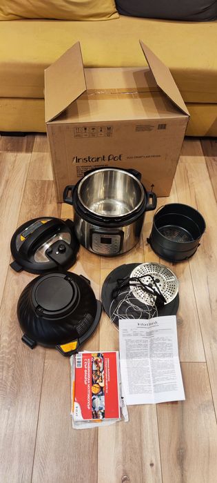 Комбиниран мултикукър Instant Pot DUO CRISP + AIR FRYER, 8 литра