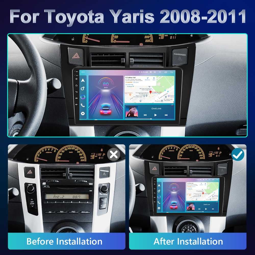 Toyota Yaris 2008-2011 Мултимедия/Навигация Android