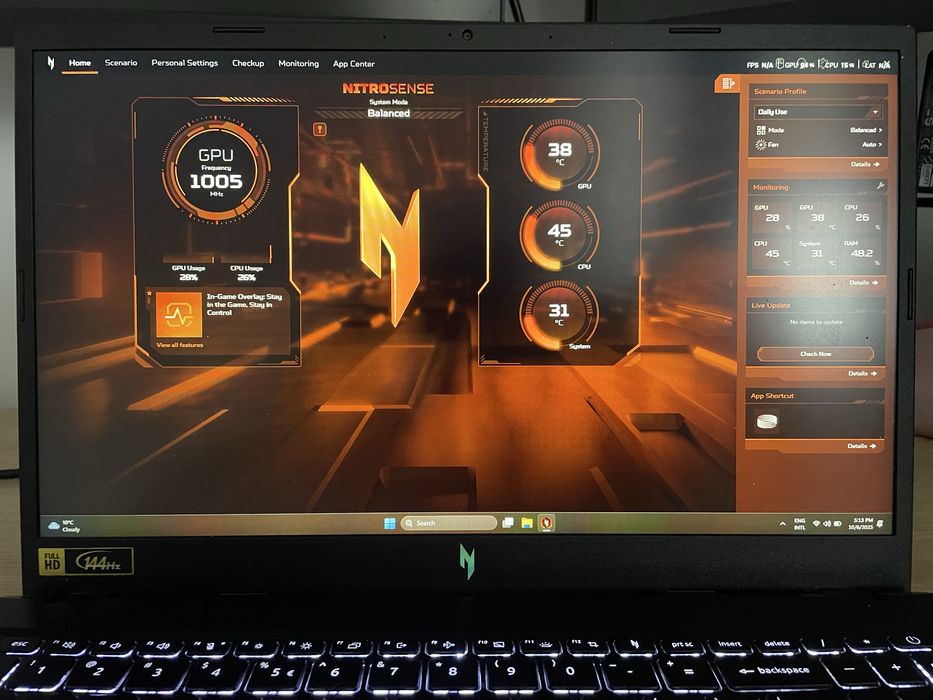 Laptop Acer Nitro v15
