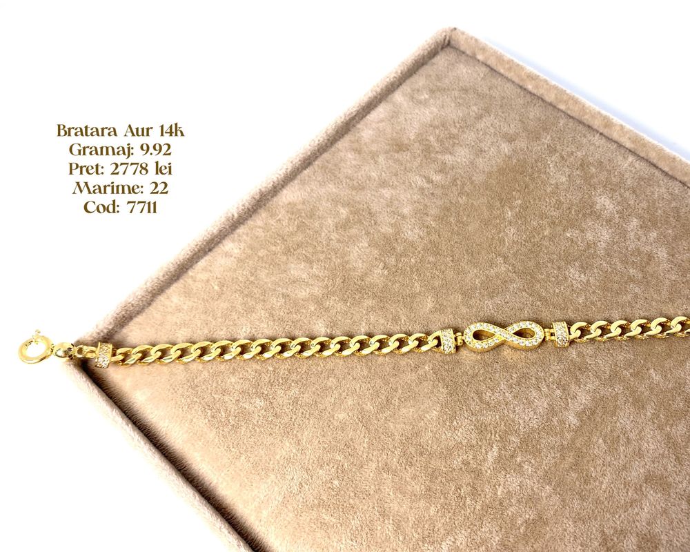 (7711) Bratara Aur 14k 9,92g FB Bijoux Euro Gold