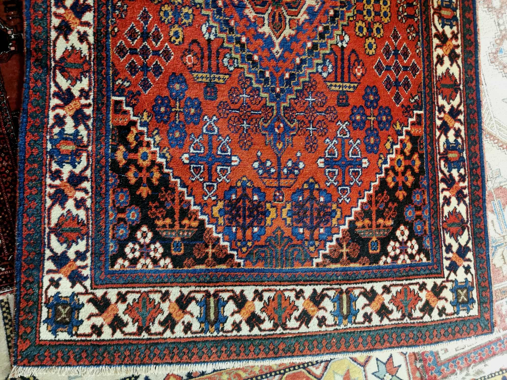 Covor persan Qashqai (Meimei), lana 195x130 cm, lucrat manual