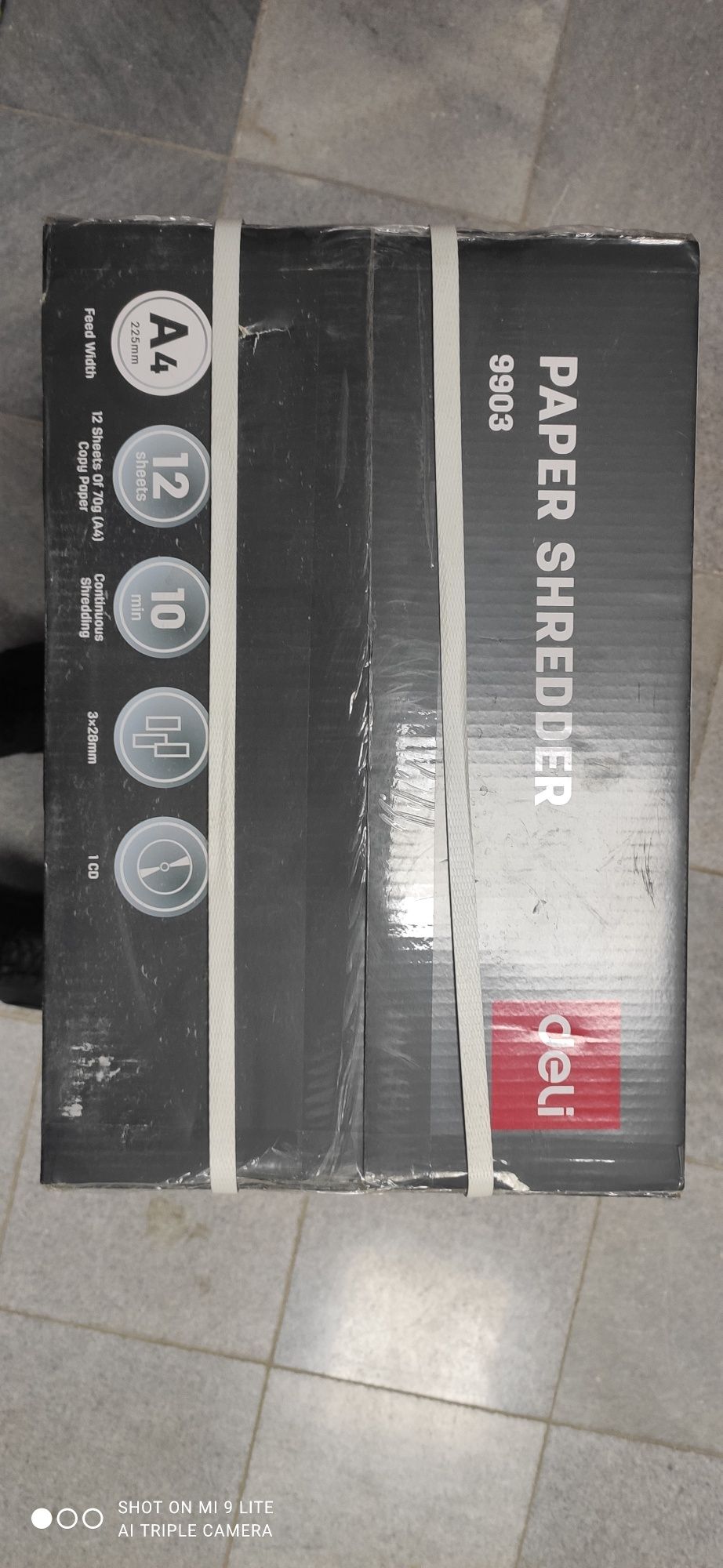 Бумага уничтожитель Deli 9903 Shredder