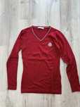 Bluza decolteu V rosie