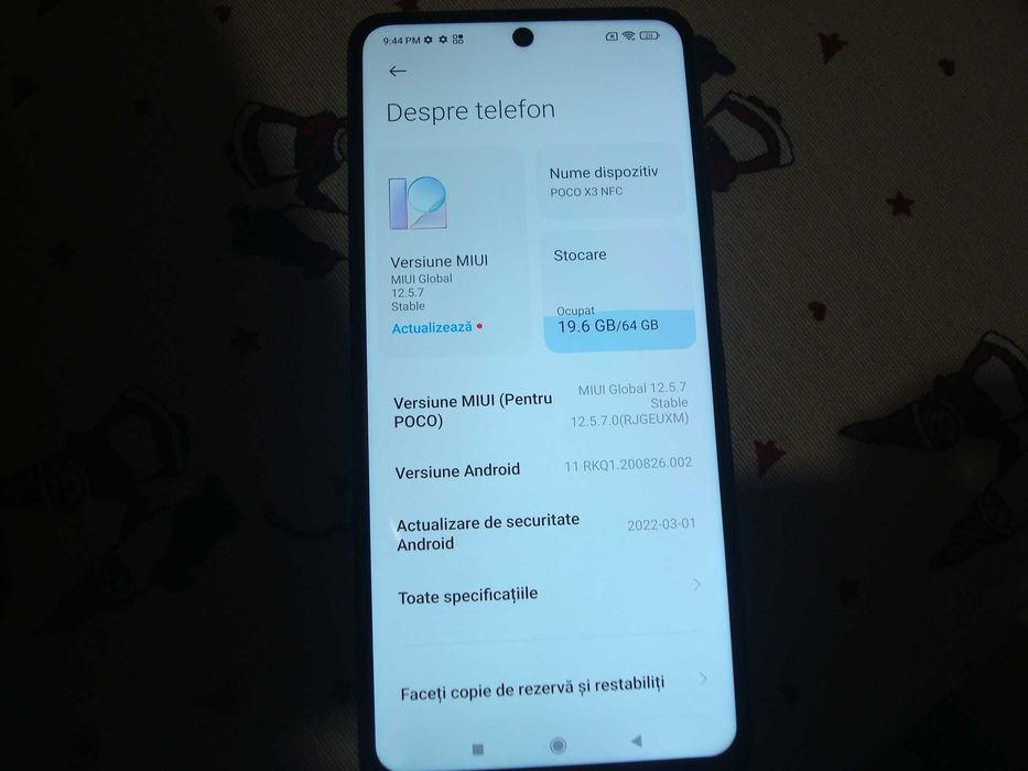 Telefon 4G Dual Sim 6.67” inch Xiaomi Poco X3 NFC ,6GB RAM ,64 GB