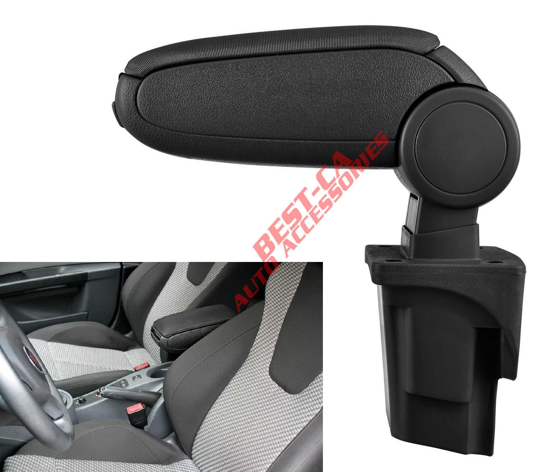 Cotiera auto dedicata textile negru pentru Seat Leon Mk2 1P 2006-2012