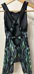 Costum tehnic inot Venzo Genesis Open  Back Seel Green Swimsuit
