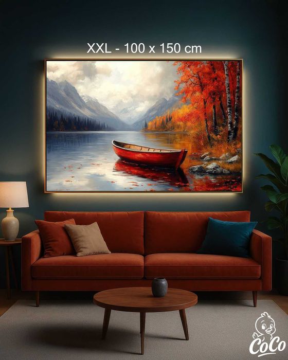 Liniștea Toamnei – imprimare giclée unică pe pânză premium din bumbac